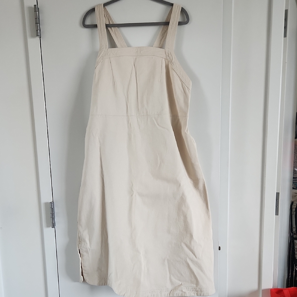 Beige Sleeveless Dress